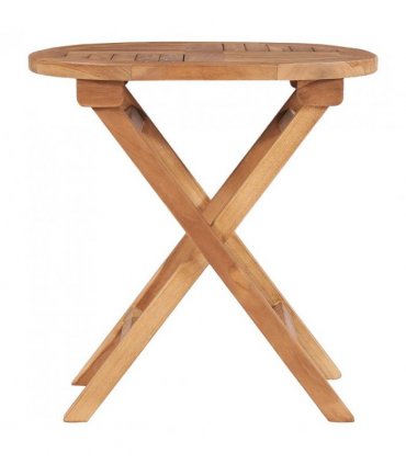 vidaXL Outdoor Table | Natural teak | Solid teak wood | Compact | Foldable