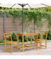 vidaXL Balcony Set | Natural Acacia Wood | Solid Acacia wood | Compact