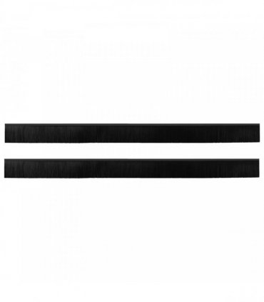 vidaXL Self-adhesive Door Brush Seals 2 pcs Black 100 cm