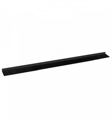 vidaXL Self-adhesive Door Brush Seals 2 pcs Black 100 cm