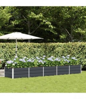 vidaXL Planter Anthracite 400 x 80 x 45 cm Steel