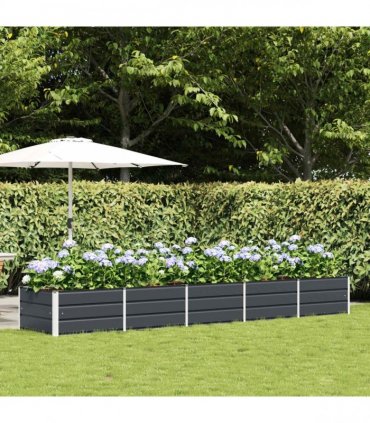 vidaXL Planter Anthracite 400 x 80 x 45 cm Steel