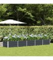 vidaXL Planter Anthracite 400 x 80 x 45 cm Steel