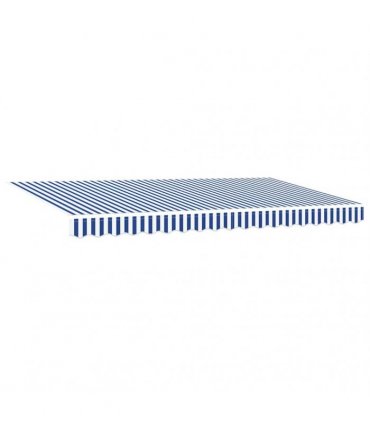 vidaXL Retractable Awning Manual Blue 350 x 200 cm Fabric