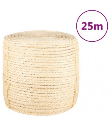 vidaXL Rope 100% Sisal 8 mm 25 m