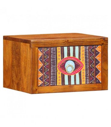 vidaXL Bedside Cabinet with Drawer 2 pcs Brown 35 x 30 x 22 cm