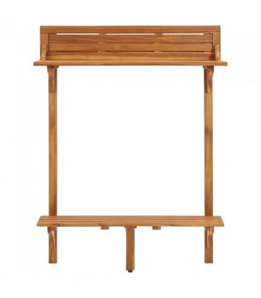 vidaXL Balcony Bar Table 90x37x122.5 cm Solid Acacia Wood
