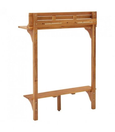 vidaXL Balcony Bar Table 90x37x122.5 cm Solid Acacia Wood