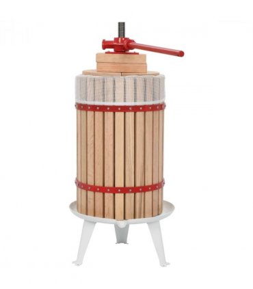 vidaXL Fruit and Wine Press with Cloth Bag 24 L Oak Wood