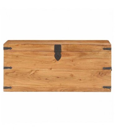 vidaXL Chest | Natural finish | Solid acacia wood | Storage Chest | Rectangular