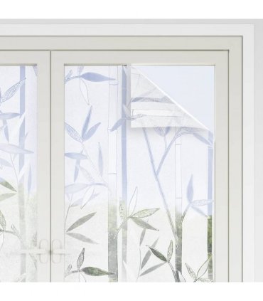 vidaXL Window Films 2 pcs Frosted Bamboo Pattern PVC