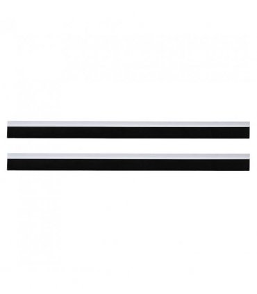 vidaXL Self-adhesive Door Brush Seals 2 pcs White 100 cm