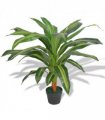 vidaXL Artificial Dracaena Plant with Pot 90 cm Green