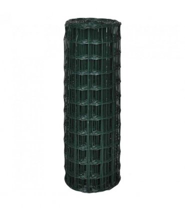 vidaXL Euro Fence Steel 25x1.0 m Green