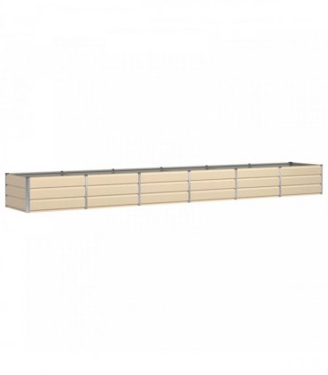 vidaXL Planter Ivory 480 x 80 x 45 cm Steel