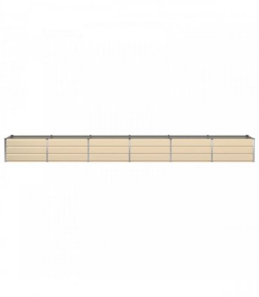 vidaXL Planter Ivory 480 x 80 x 45 cm Steel