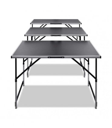 vidaXL Pasting Table 3 pcs Foldable Height Adjustable
