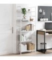 vidaXL 5-Layer Book Shelf White 60x27.6x158.5 cm Engineered Wood