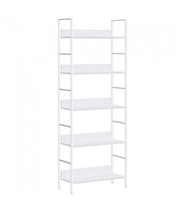 vidaXL 5-Layer Book Shelf White 60x27.6x158.5 cm Engineered Wood