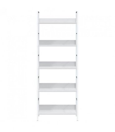vidaXL 5-Layer Book Shelf White 60x27.6x158.5 cm Engineered Wood