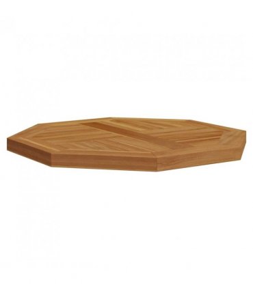 vidaXL Table Top 50x50x2.5 cm Octagonal Solid Wood Teak