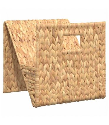 vidaXL Magazine Holder 31x31x31 cm Water Hyacinth
