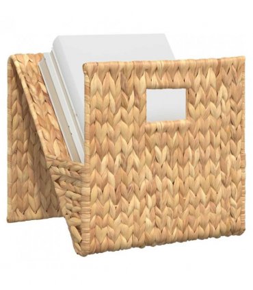 vidaXL Magazine Holder 31x31x31 cm Water Hyacinth