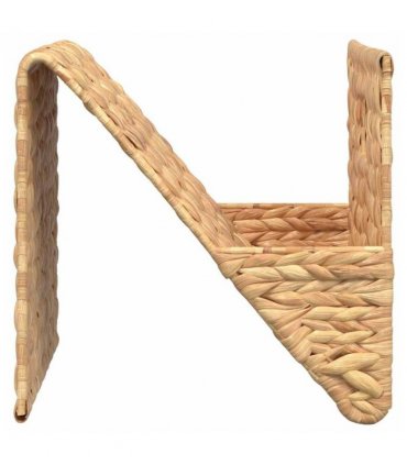 vidaXL Magazine Holder 31x31x31 cm Water Hyacinth