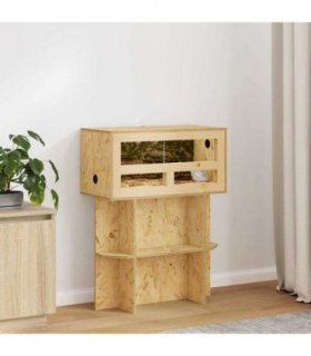 vidaXL Terrarium Brown 60 x 30 x 80 cm OSB