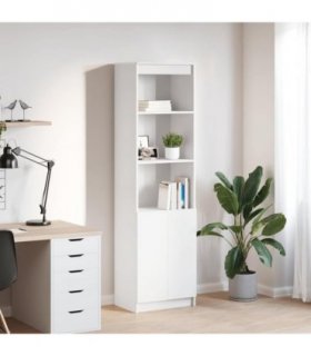 vidaXL Highboard White 50x35x180 cm Engineered Wood