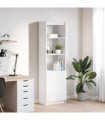 vidaXL Highboard White 50x35x180 cm Engineered Wood