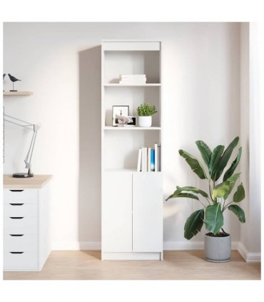 vidaXL Highboard White 50x35x180 cm Engineered Wood