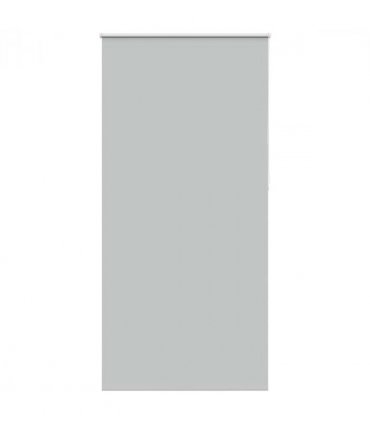 vidaXL Roller Blind Blackout Light Grey 105x210 cm Fabric Width 100.7 cm Polyester