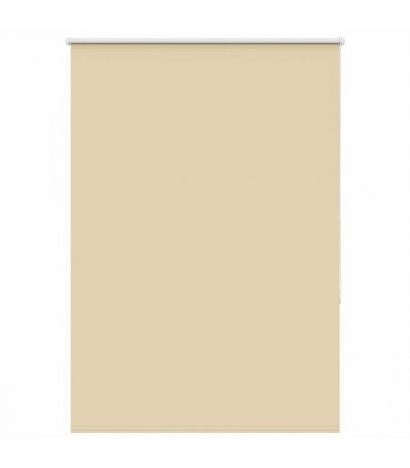 vidaXL Roller Blind Blackout Beige 100x150 cm Fabric Width 95.7 cm Polyester