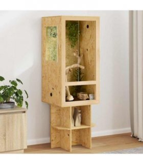 vidaXL Terrarium Brown 50 x 50 x 150 cm OSB