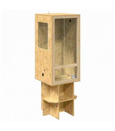 vidaXL Terrarium Brown 50 x 50 x 150 cm OSB