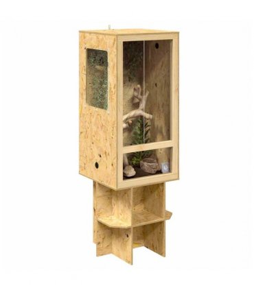 vidaXL Terrarium Brown 50 x 50 x 150 cm OSB