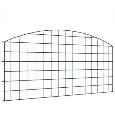 vidaXL Pond Fence Set 5 pcs Green 100 x 50 cm Steel