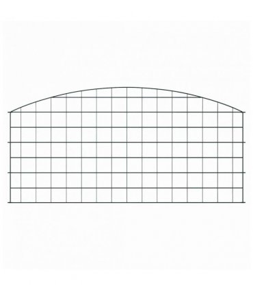 vidaXL Pond Fence Set 5 pcs Green 100 x 50 cm Steel