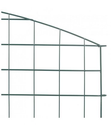vidaXL Pond Fence Set 5 pcs Green 100 x 50 cm Steel