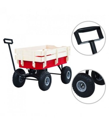 vidaXL Hand Trolley 150 kg Red