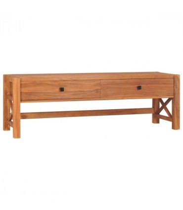 vidaXL TV Cabinet 140x40x45 cm Teak Wood