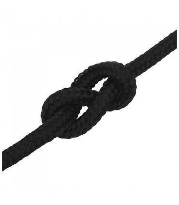 vidaXL Work Rope Black 14 mm 50 m Polyester