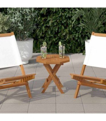 vidaXL Table Top 40x40x2.5 cm Octagonal Solid Wood Teak