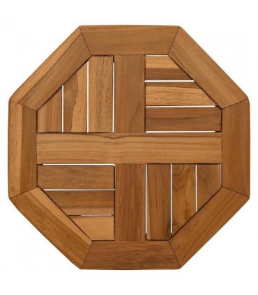 vidaXL Table Top 40x40x2.5 cm Octagonal Solid Wood Teak