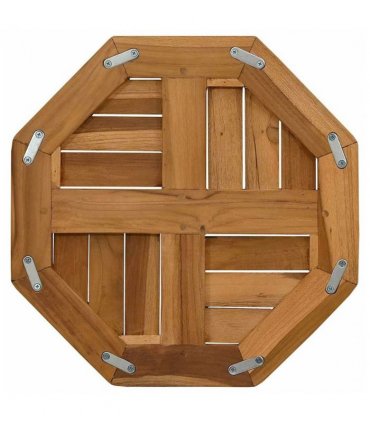 vidaXL Table Top 40x40x2.5 cm Octagonal Solid Wood Teak