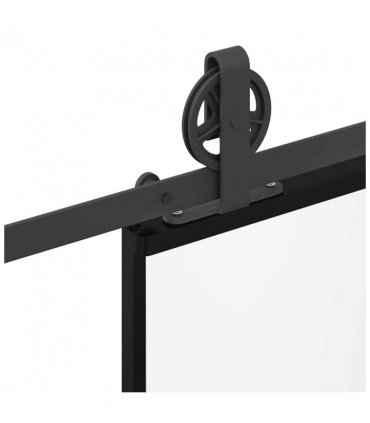 vidaXL Sliding Door with Hardware Set 102x205 cm ESG Glass&Aluminium