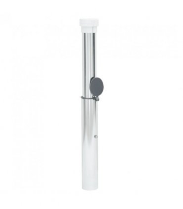 vidaXL In-Ground Parasol Base for 40-50 mm Pole Silver Aluminum
