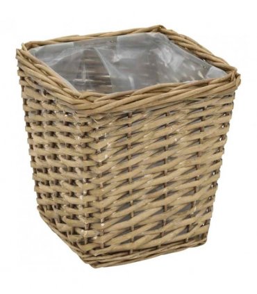 vidaXL Raised Bed 3 pcs Wicker with PE Lining