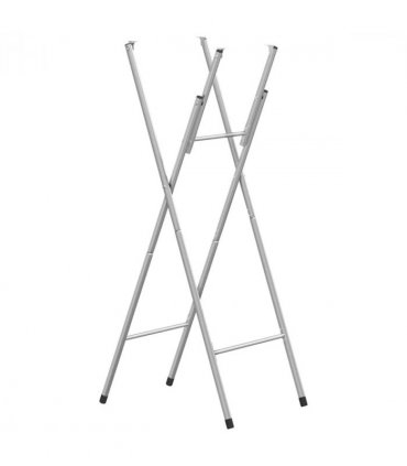 vidaXL Folding Bar Table Legs Silver 45x53x108 cm Galvanised Steel
